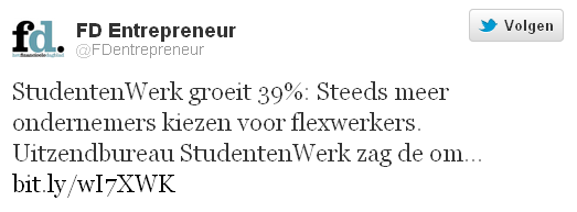 StudentenWerk groeit 39% StudentenWerk groeit 39%