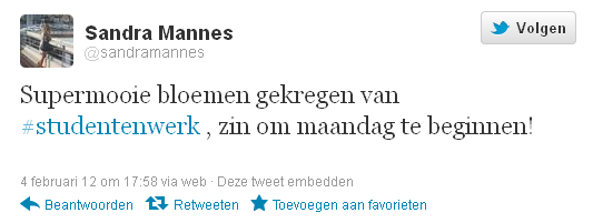 Succes! Nieuwe baan